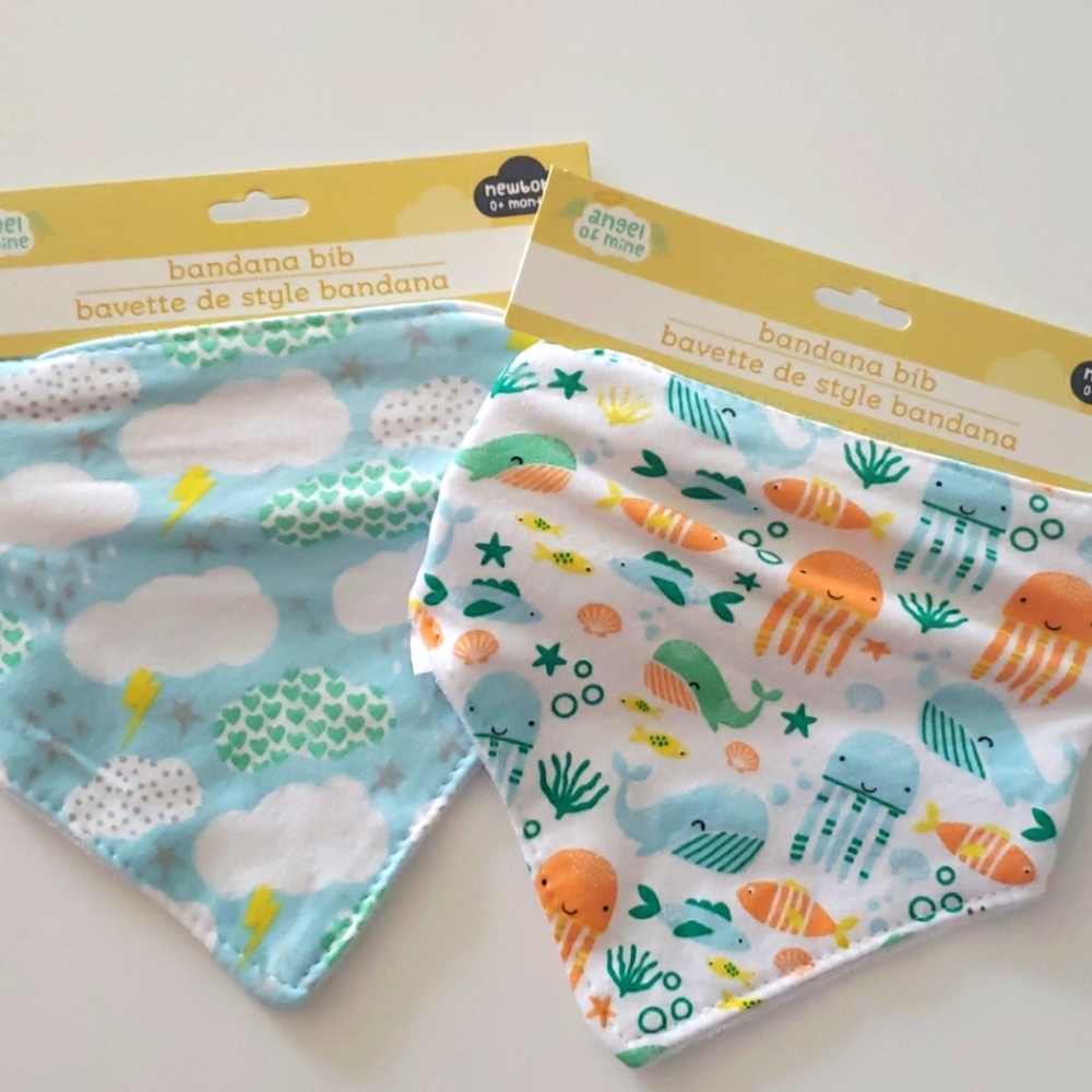 Bandana baby bibs NWT